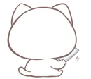 Стикер being kitten
