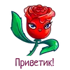 Стикер Аллая роза