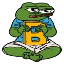 Стикер Alphabet with Pepe