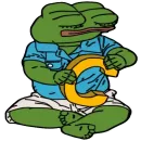 Стикер Alphabet with Pepe