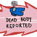 Стикер Among us meme