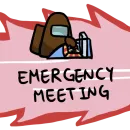 Стикер Among us meme