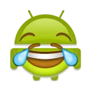 Стикер android robot emoji