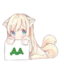 Стикер Аниме тян