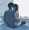 Стикер anime couple
