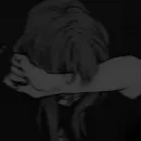 Стикер 👻°аниме чб;