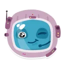 Стикер Космонавты