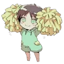 Стикер attack on titan chibi .saku