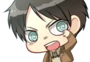 Стикер attack on titan chibi .saku
