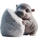 Стикер Бегемотик