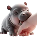 Стикер Бегемотик