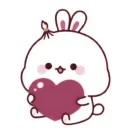 Стикер cute bunny