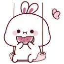 Стикер cute bunny