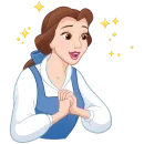 Стикер Красавица и Чудовище Без Текста