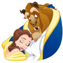 Стикер Красавица и Чудовище Без Текста