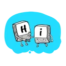 Стикер Running