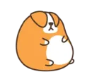 Стикер belly corgi