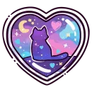 Стикер валентинка