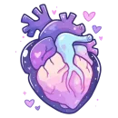 Стикер валентинка