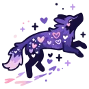 Стикер валентинка