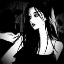 Стикер Black and White