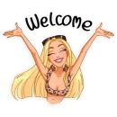 Стикер Blondychain