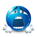 Стикер Blue faces