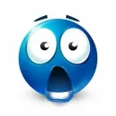 Стикер Blue faces