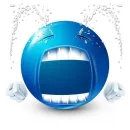 Стикер Blue faces