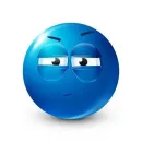 Стикер Blue faces