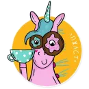 Стикер Born to be a unicorn