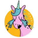 Стикер Born to be a unicorn