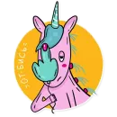 Стикер Born to be a unicorn