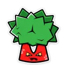 Стикер Умный Брокколь