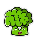 Стикер Умный Брокколь