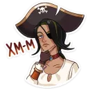 Стикер Капитан Роуз