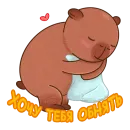 Стикер capybara