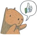 Стикер Capybara&Co