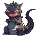 Стикер Котзилла