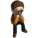 Стикер charlie and greenly 3D