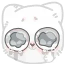 Стикер colored emotions kittens