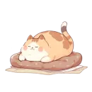 Стикер Толстые коты