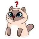 Стикер Котик Плюш