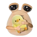 Стикер Sad Pou