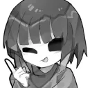Стикер Core Frisk Undertale