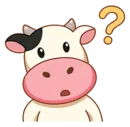 Стикер Momo Cow