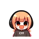 Стикер cpp chan