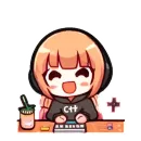 Стикер cpp chan