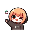 Стикер cpp chan