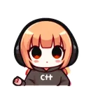 Стикер cpp chan